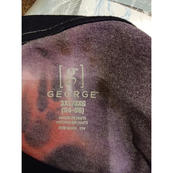 Purple Ice Tie Dye Raglan 3/4 Sleeve T-Shirt NWT Size 3XL - Picture 4 of 5